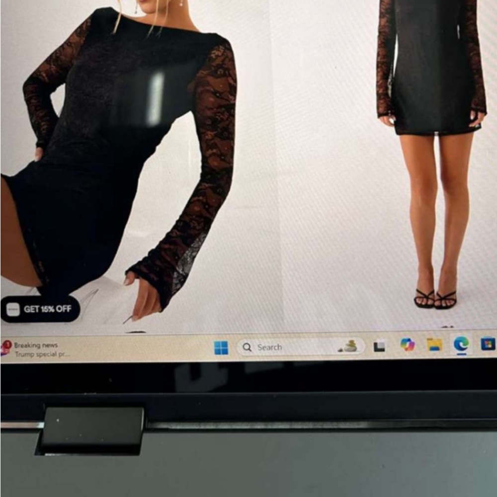 Elegant Black Lace Dress